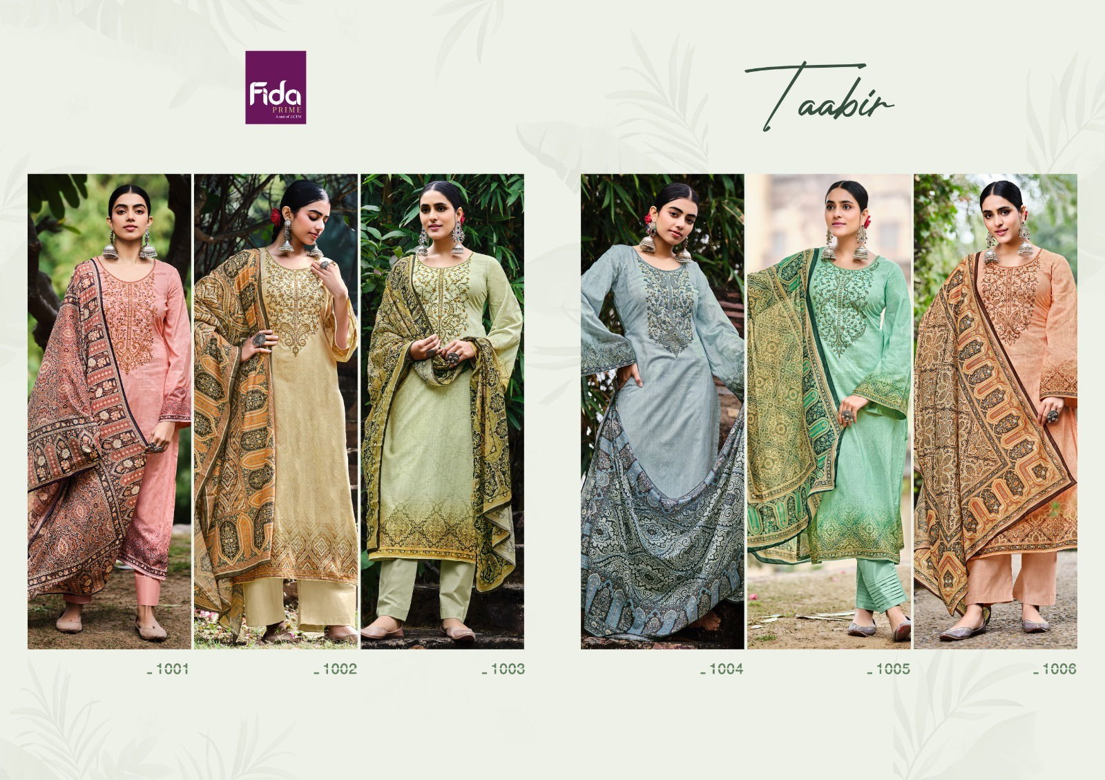 Taabir By Fida Heavy Printed Designer Salwar Kameez Catalog